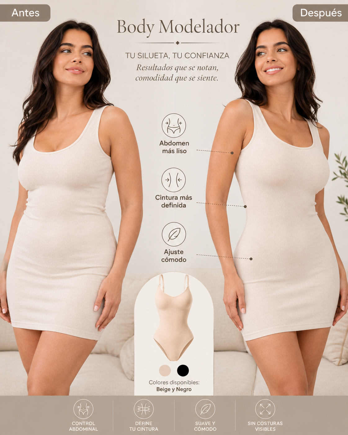 BodyFit – Body Modelador Sin Costura