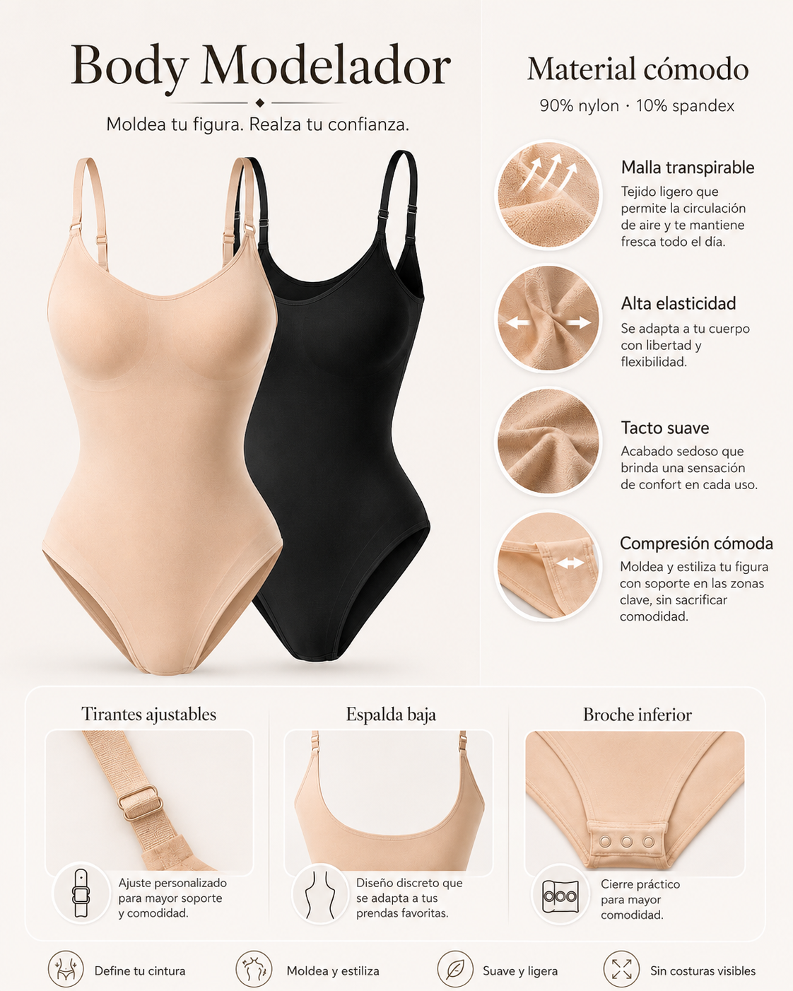 BodyFit – Body Modelador Sin Costura