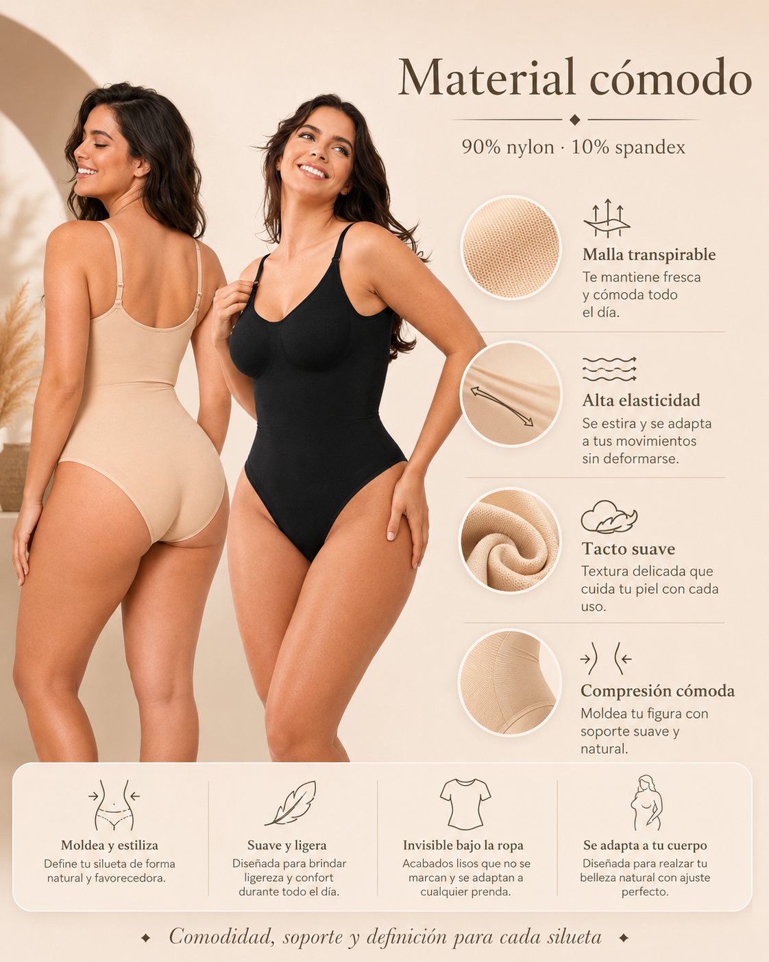 BodyFit – Body Modelador Sin Costura
