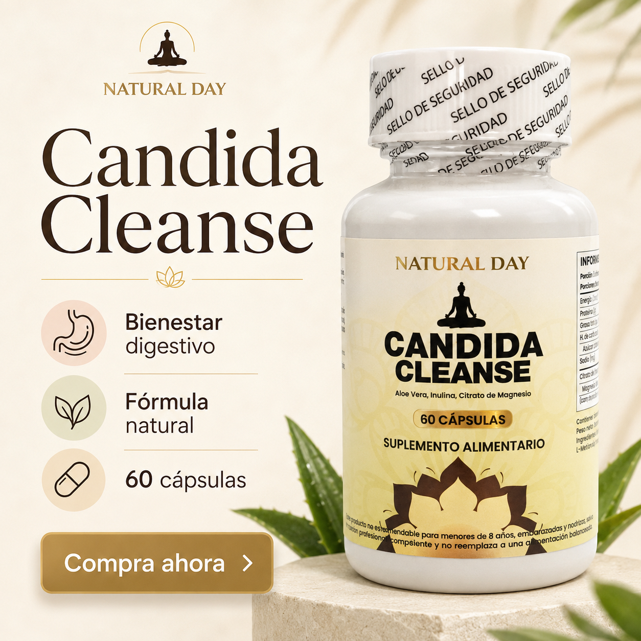 Candida Cleanse – Bienestar digestivo y equilibrio diario 60 capsula