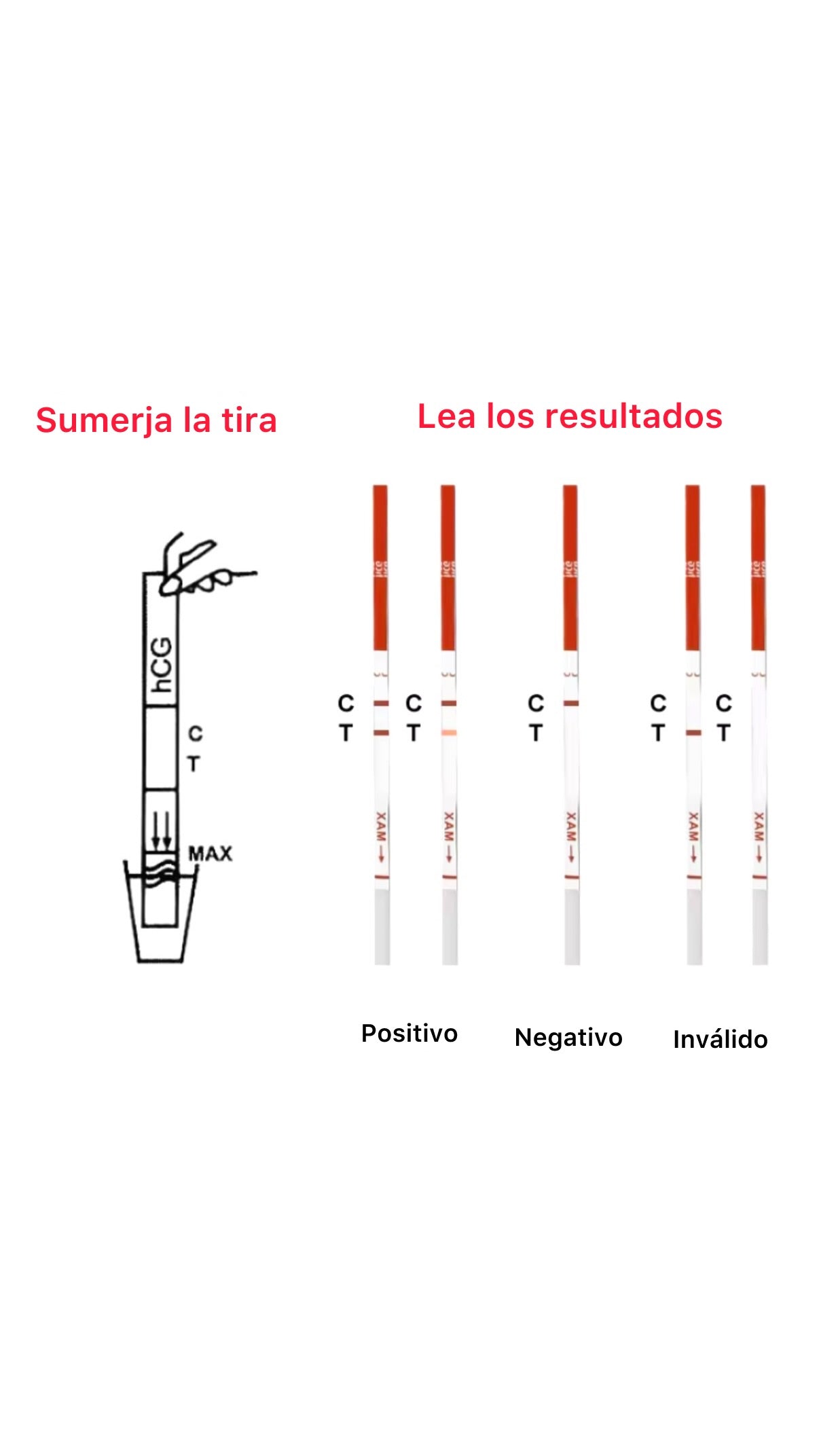 15 pack Test de embarazo